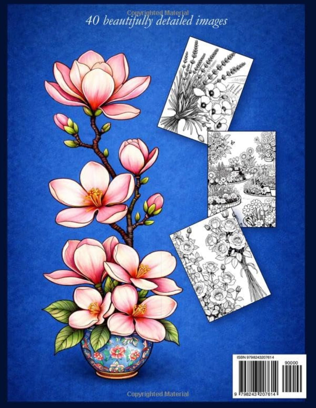 Back Cover (Large) Back Cover of Flower Coloring Book