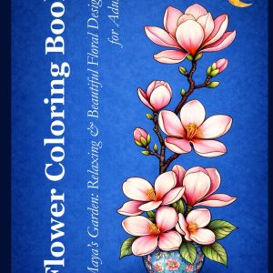 Front Cover of Flower Coloring Book