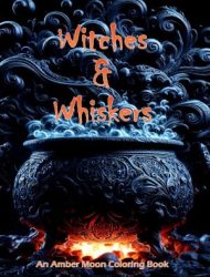 Witches & Whiskers coloring book by Amber Moon